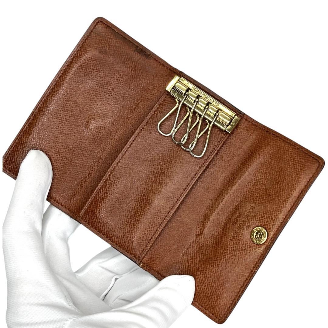美品 LOUIS VUITTON キーケース 4連 モノグラム ミュルティクレ4