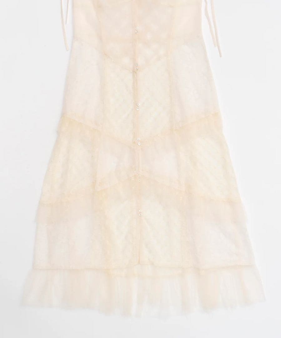 【MAISON SPECIAL】ドッキングレースチュールフリルワンピース