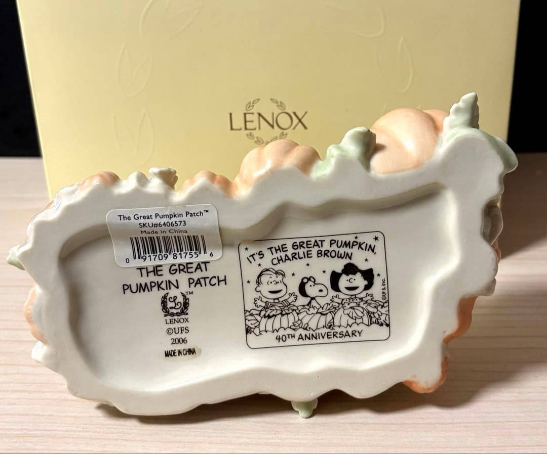 LENOX レノックス PEANUTS ザ•グレート•パンプキン 置物 レア！