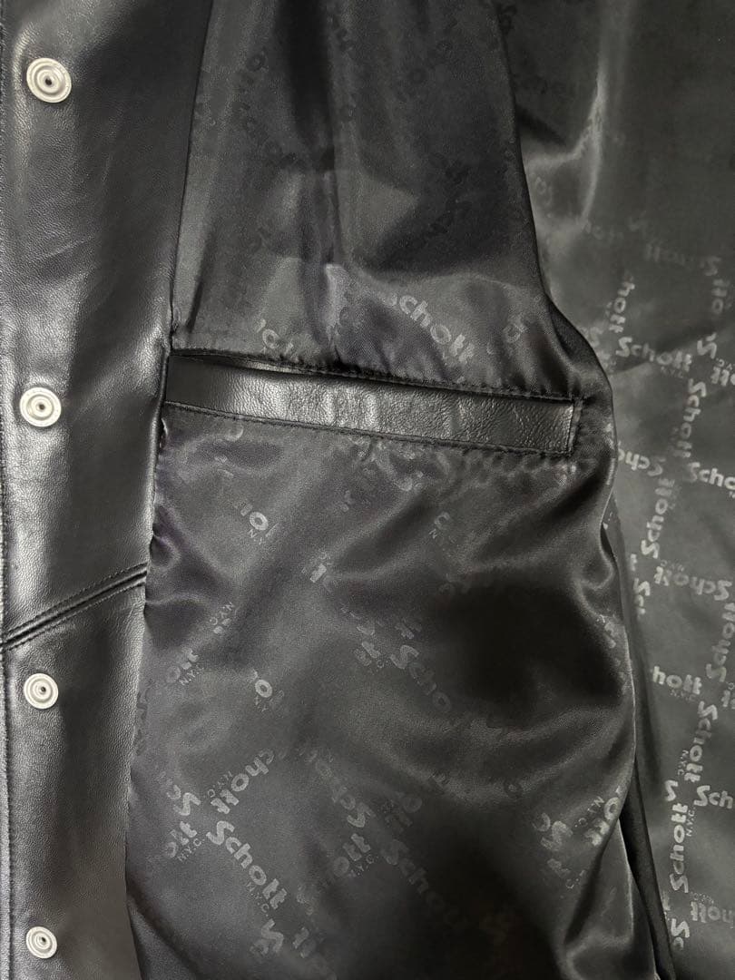 Schott シープレザーコーチジャケット　782-3950081