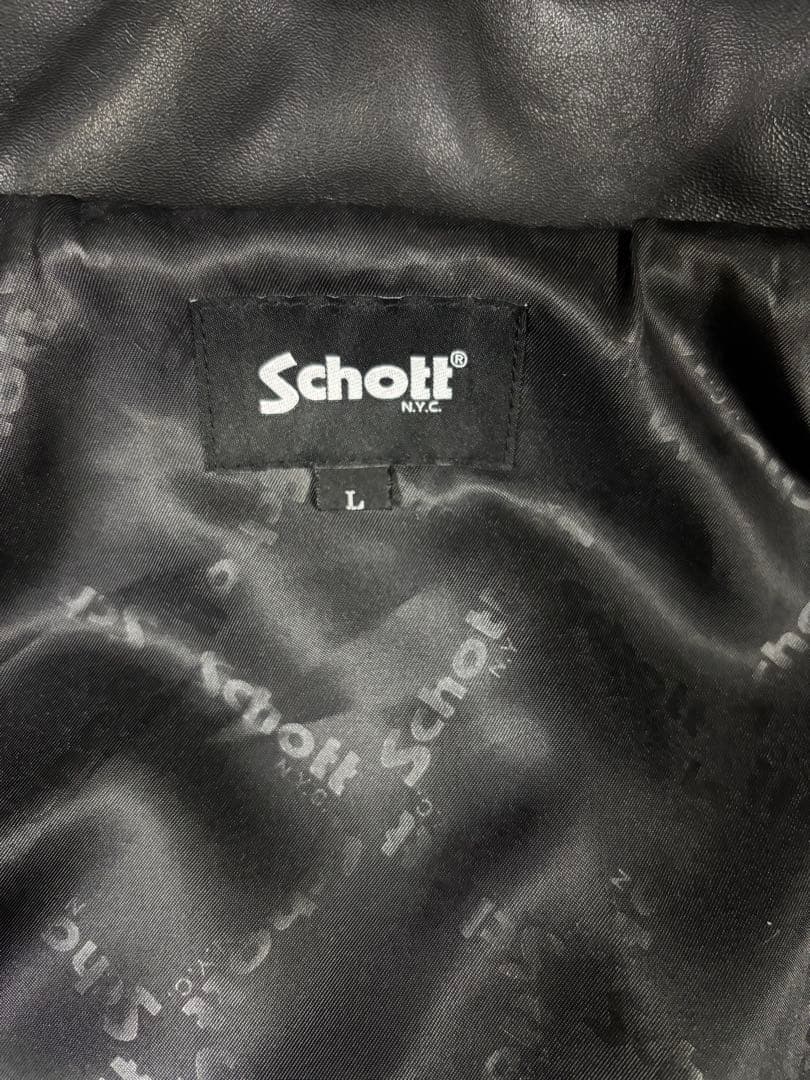 Schott シープレザーコーチジャケット　782-3950081
