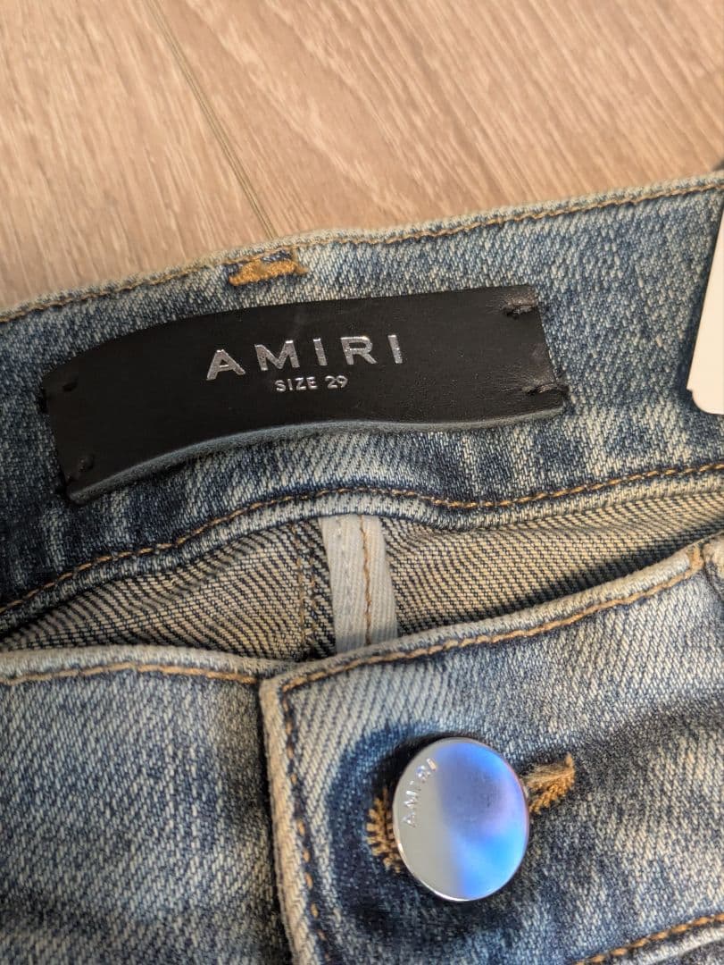 AMIRI　ラインストーン スキニーデニムパンツ　29