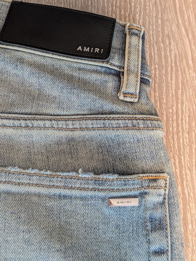 AMIRI　ラインストーン スキニーデニムパンツ　29