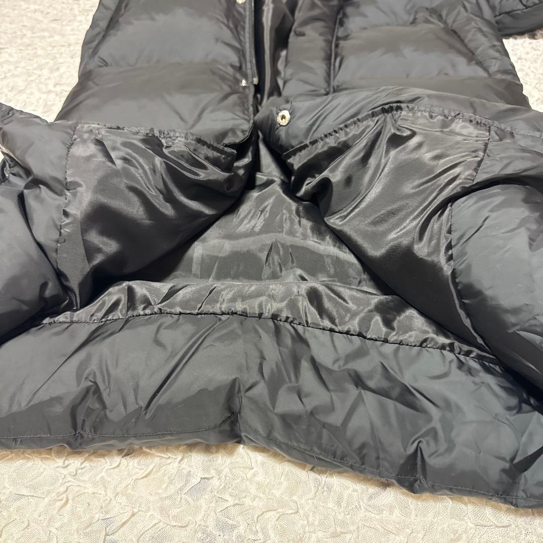 極美品　DESCENTE スーパーロングダウンコート メンズ Sブラック