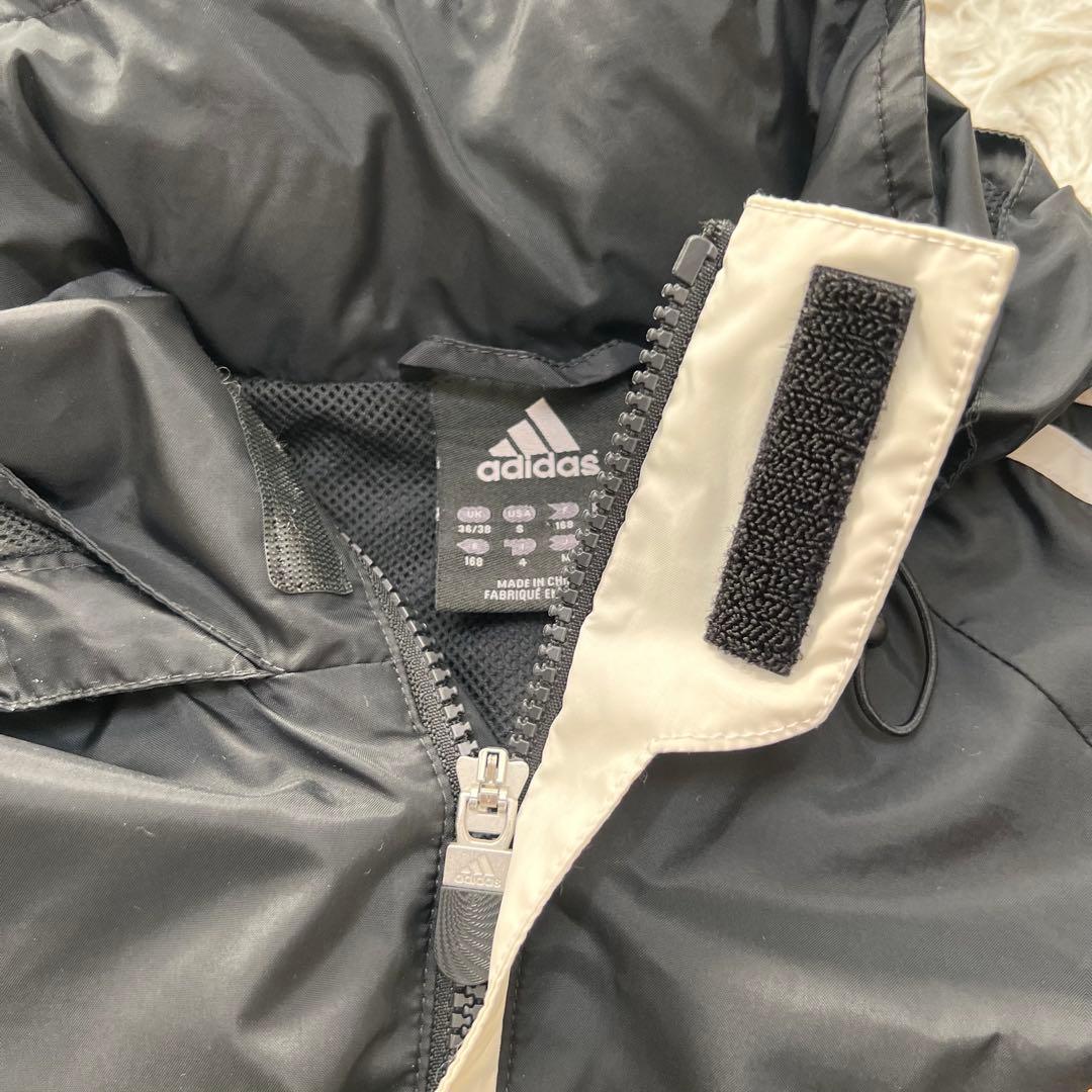 00s adidas レアルマドリード　ナイロンジャケット　短丈　ドローコードL