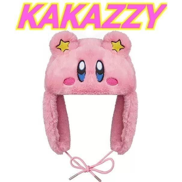 KAKAZZY 帽子 ニット帽 ビーニー 耳当て キャップ コスプレ カービィー