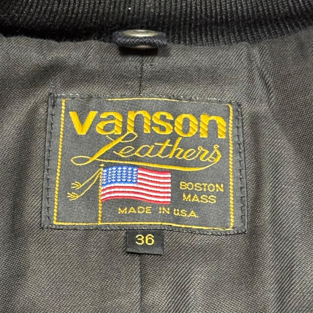 Vanson レザーボンバージャケット 希少配色　サイズ36