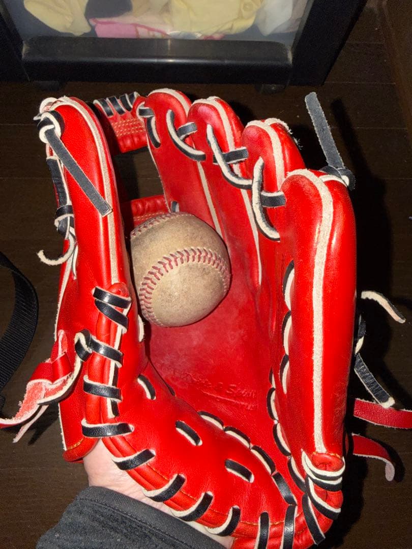 MIZUNO PROSTATUS 硬式グローブ レッド