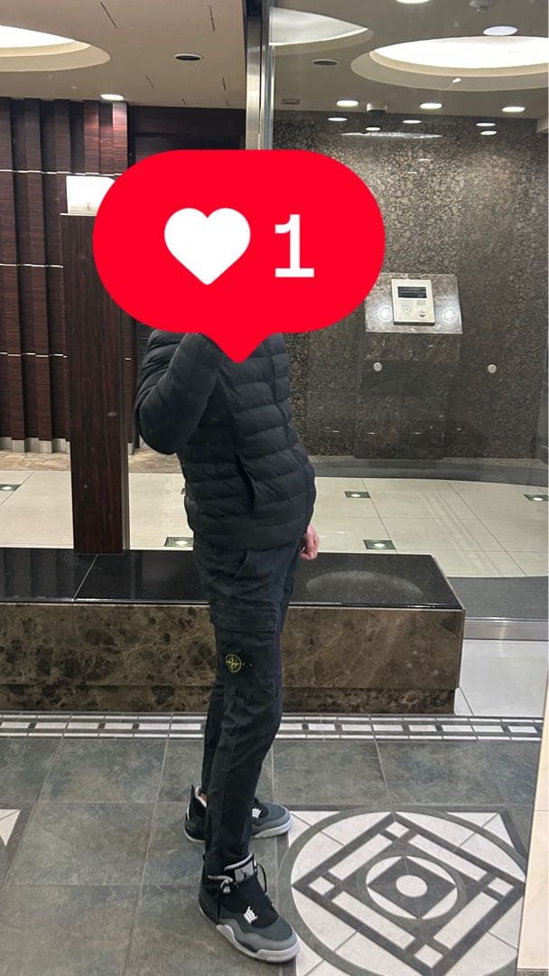 STONE  ブラックカーゴパンツ