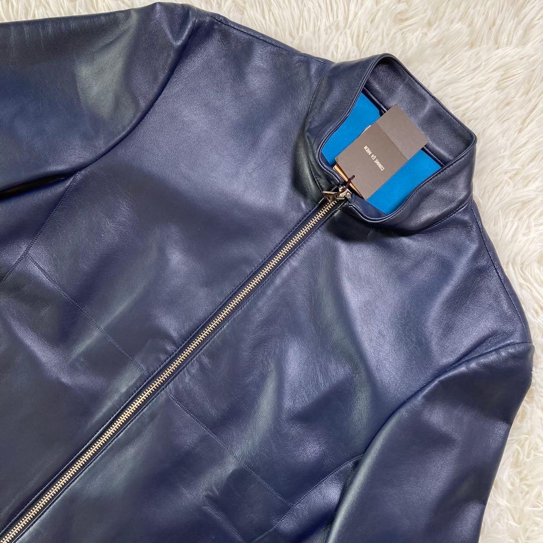 新品未使用 COMME CA MEN コムサメン ラムレザーシングルライダース