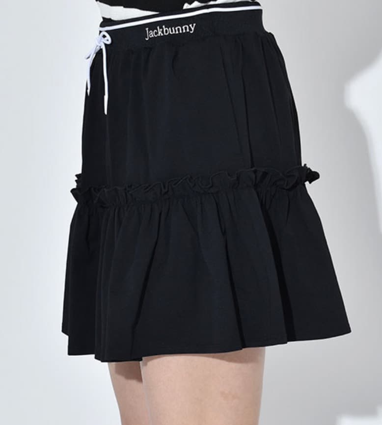 ジャックバニー メッシュティアードスカート サイズ1 新品 ブラック 春夏