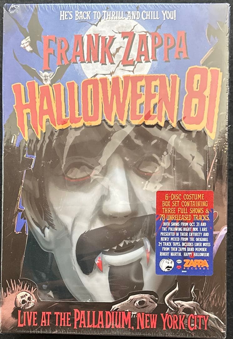 FRANK ZAPPA HALLOWEEN 81ライブ(マント&マスク付き)