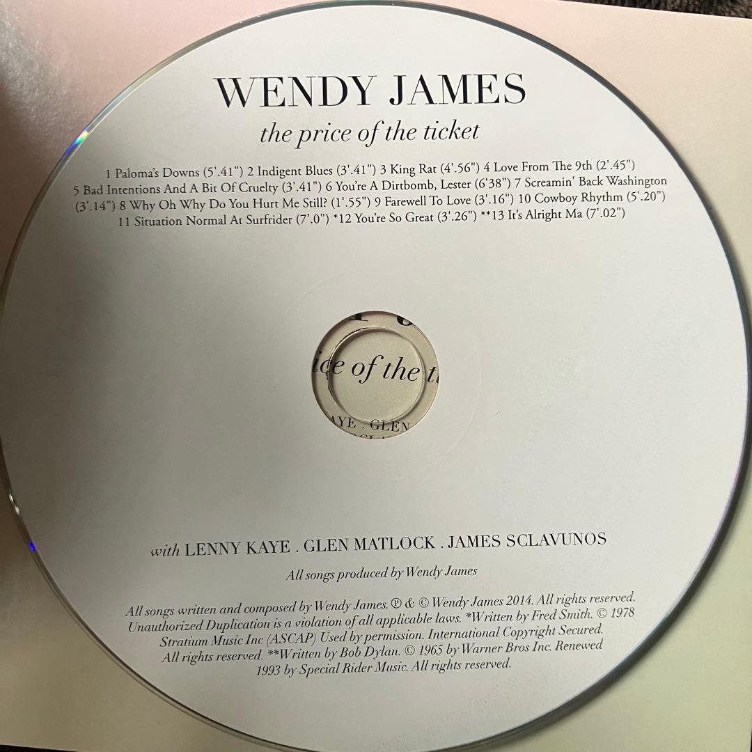 Wendy James The Price Of The Ticket 入手困難