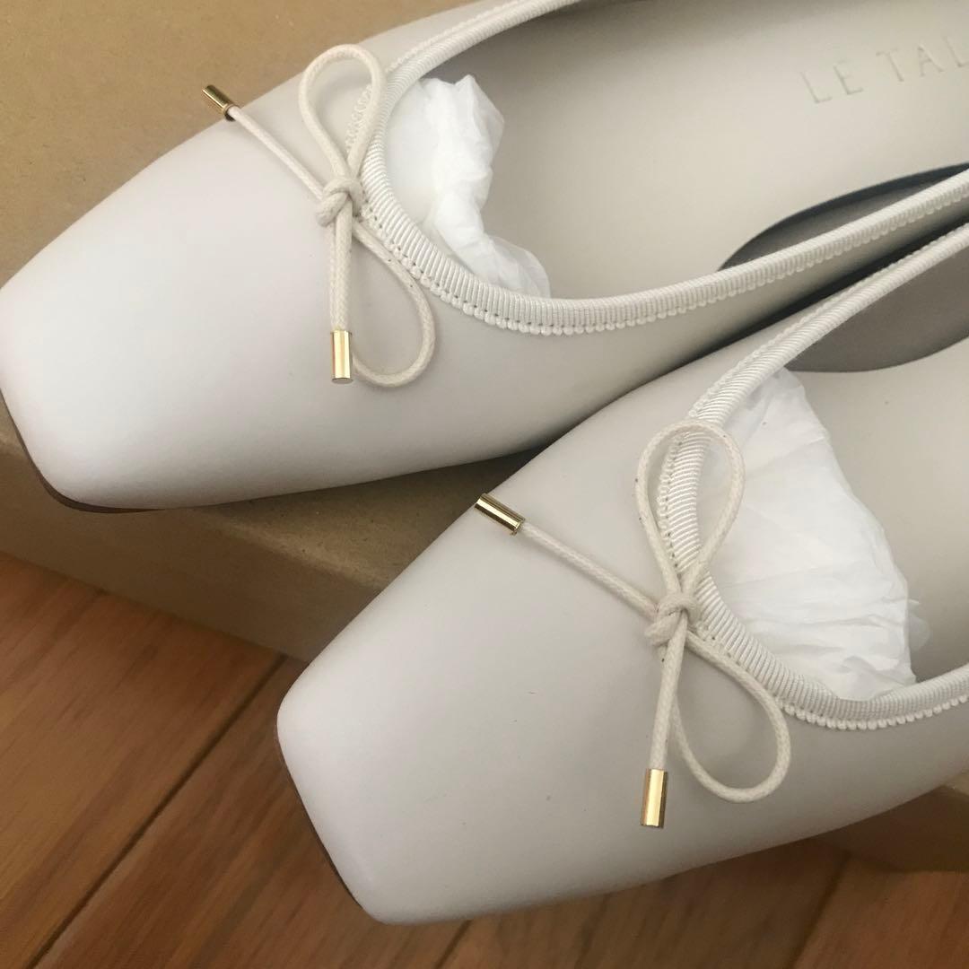 新品★ルタロン　スクエアバレエ　スクエアトゥ　りぼんバレエシューズ 24cm