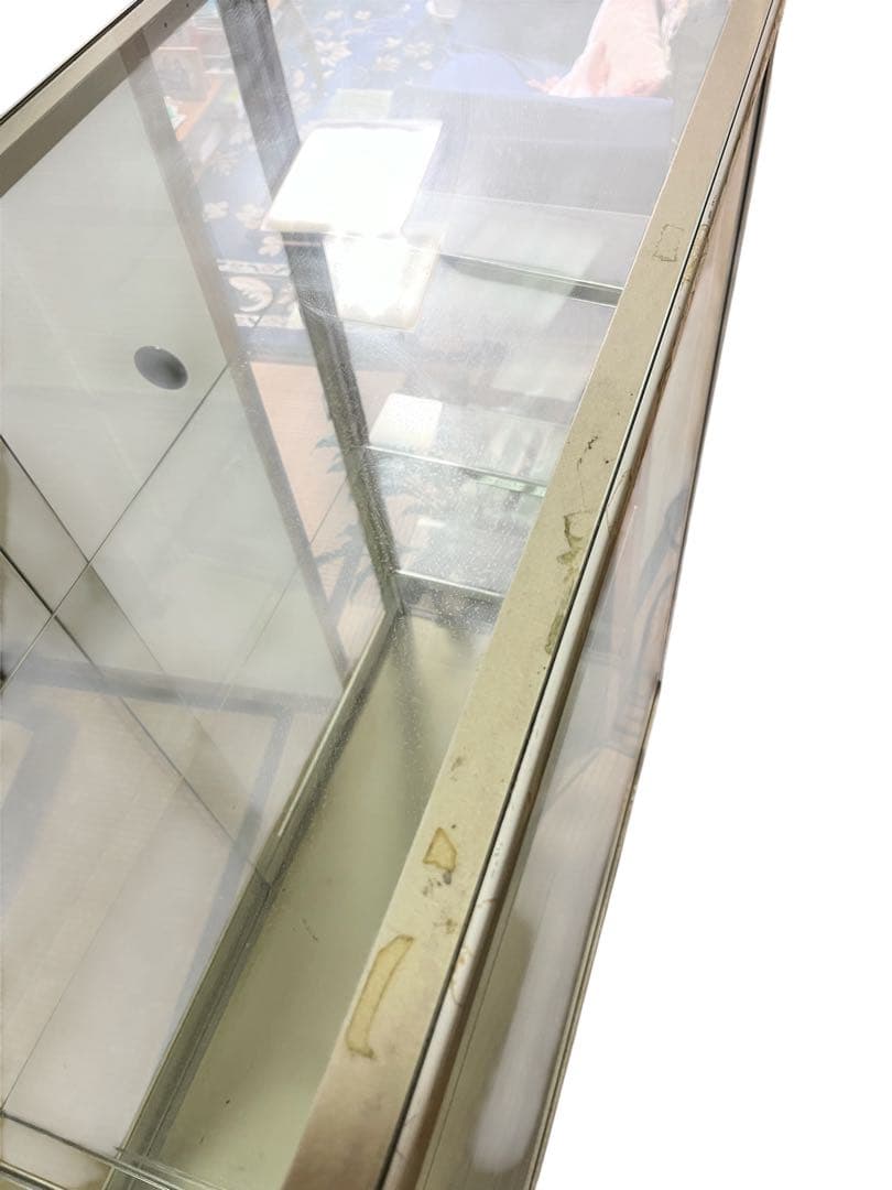 店舗用　ガラスショーケース 120㎝　ガラスケース　キャビネット　什器