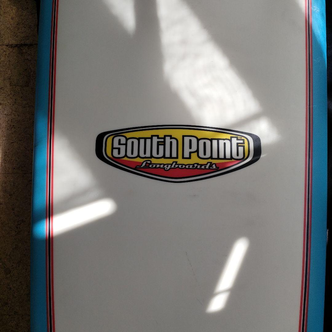 South Point ロングボード ホワイト/ブルー ハードケース付 おまけ付