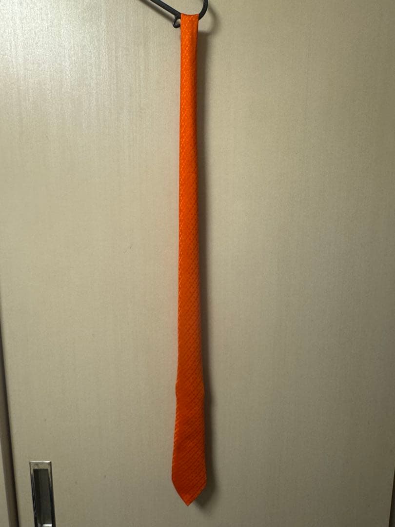 【定価42,000円】HERMES エルメス オレンジ シルクネクタイ 箱付き