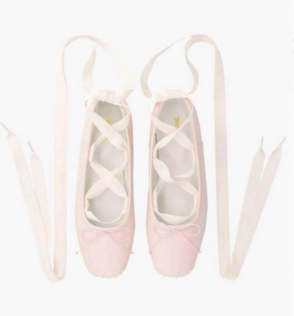 Bibiy B.ballet shoesレースアップバレエシューズ
