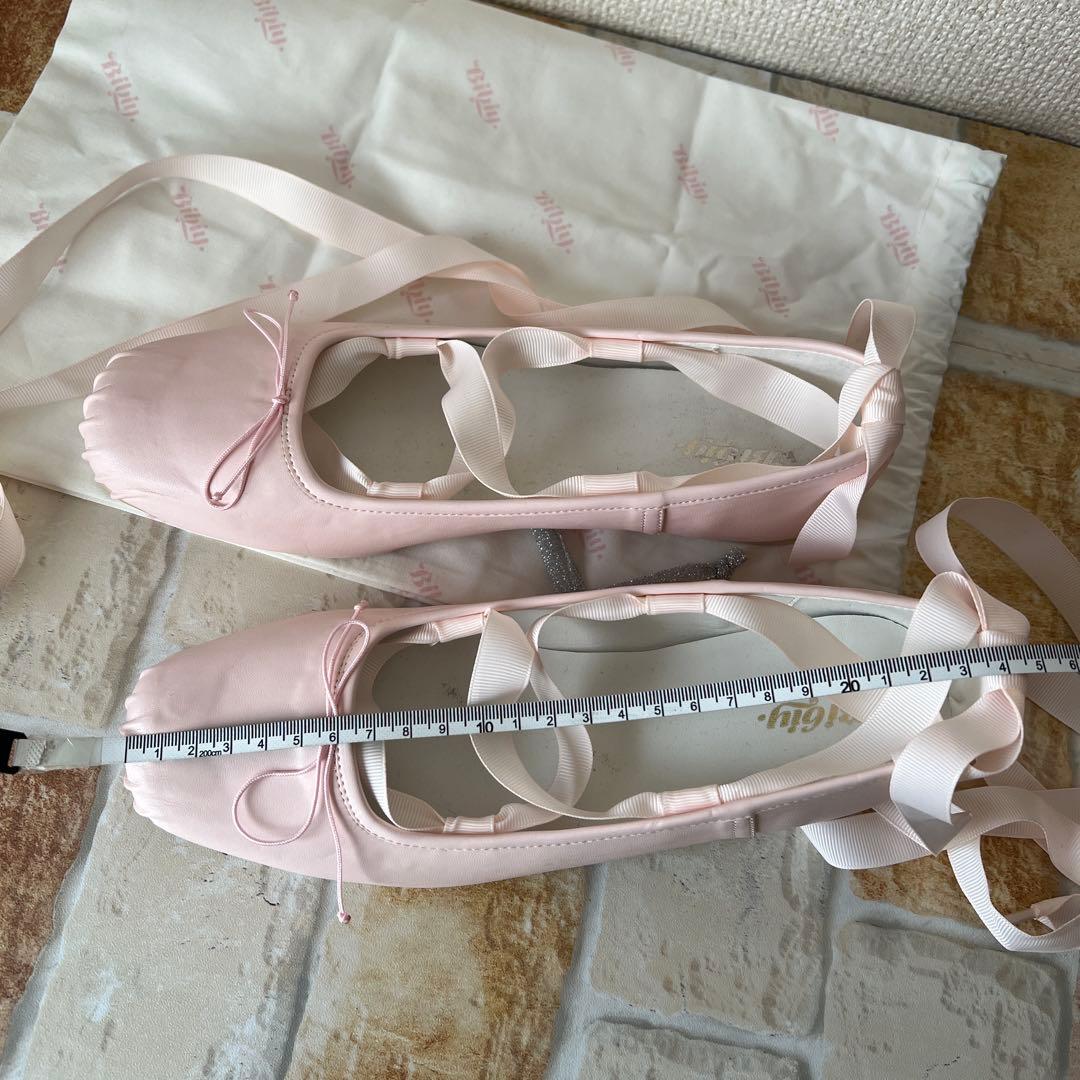 Bibiy B.ballet shoesレースアップバレエシューズ
