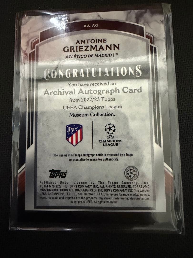 【99枚限定】TOPPS MuseumCollectionグリーズマン