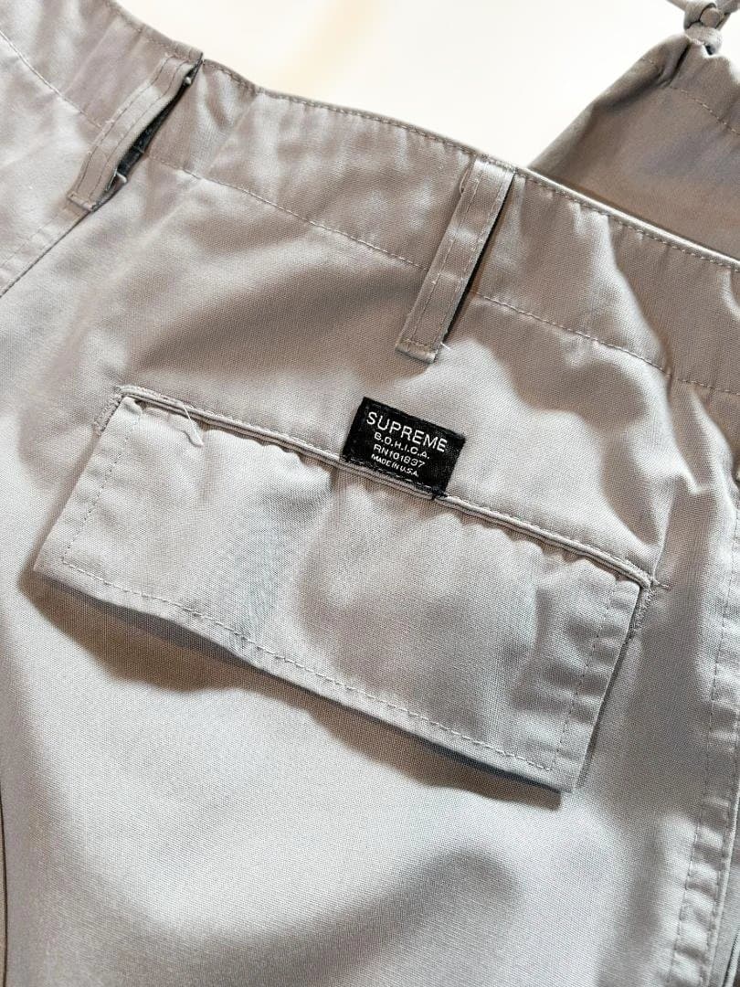Supreme 初期　グレー カーゴパンツ　W34