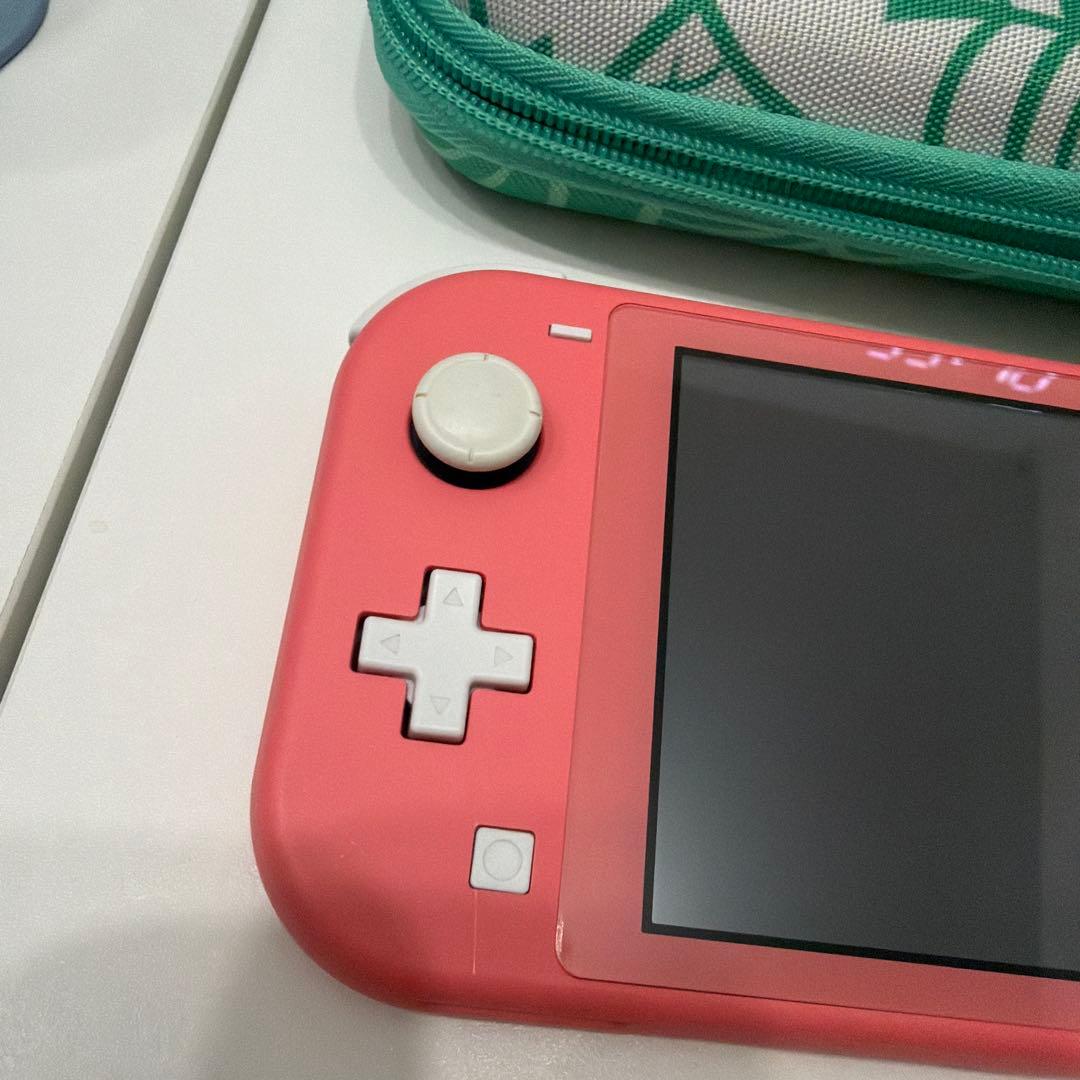 【256GB SD/充電器他付き】Switch Lite コーラル ピンク