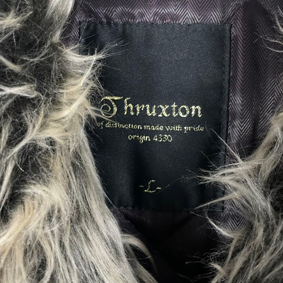Thruxton ファー ジャケット Y2K アーカイブ ブラック L