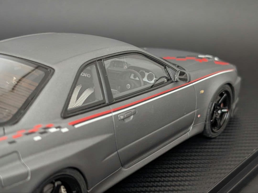 イグニッションモデル 1/18 GT-R BNR34 V-specⅡ グレー
