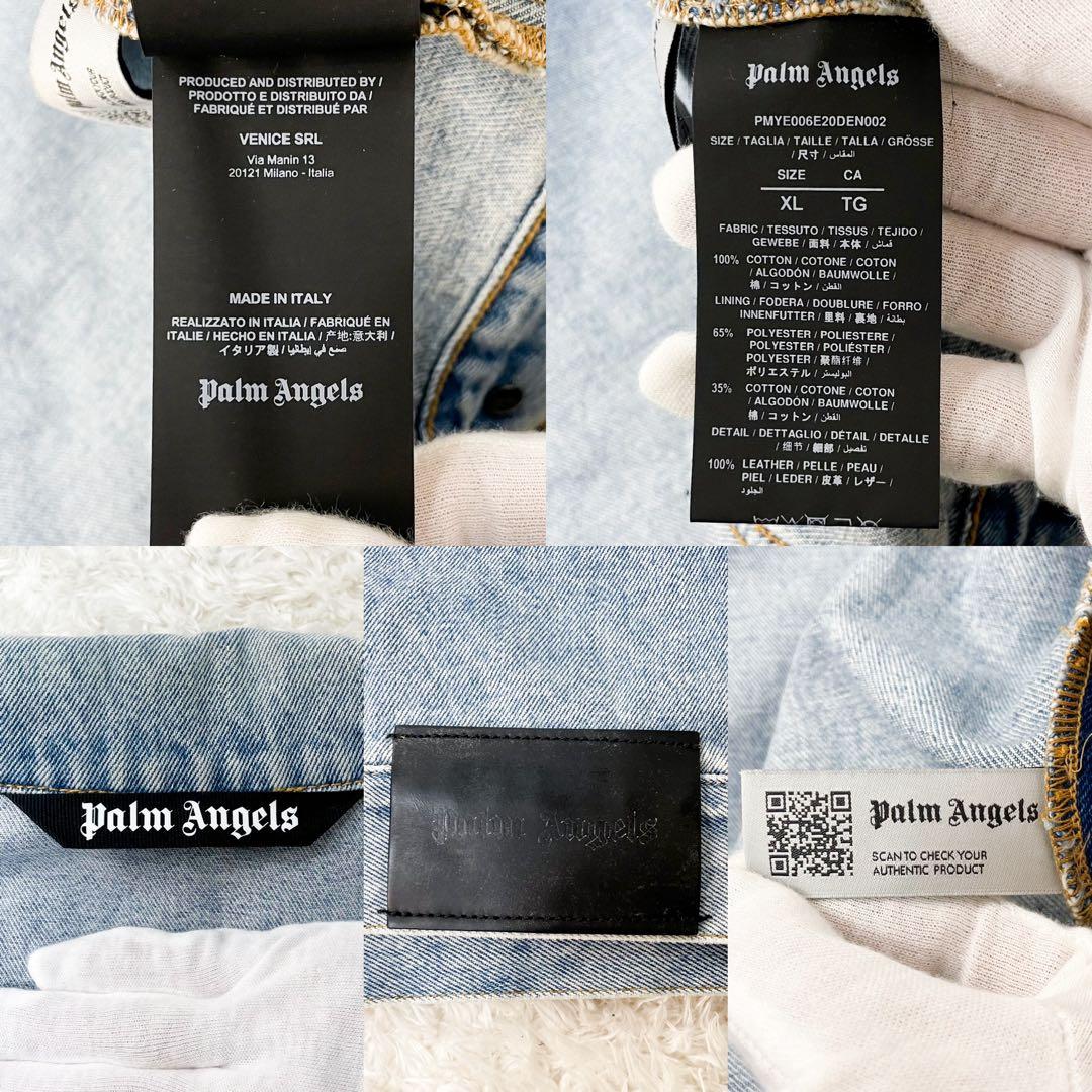 Palm Angels パームエンジェルス バックロゴ デニムジャケット XL