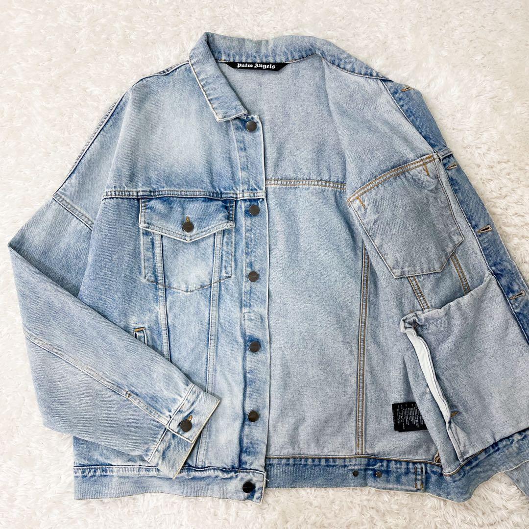 Palm Angels パームエンジェルス バックロゴ デニムジャケット XL