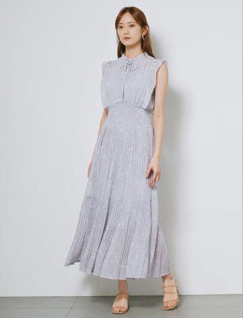 SNIDEL 正規品◎ 極美品 プリントプリーツワンピース 0
