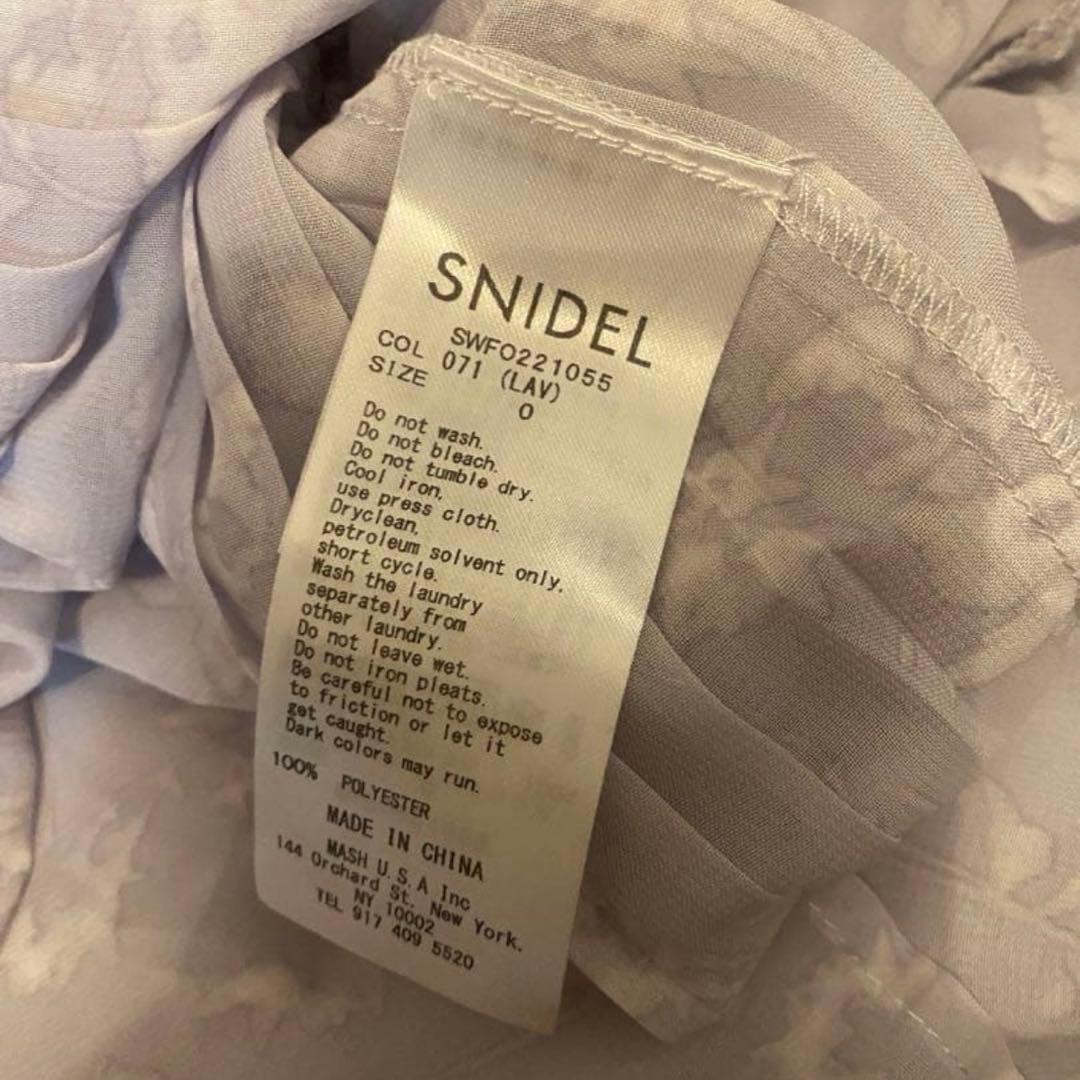 SNIDEL 正規品◎ 極美品 プリントプリーツワンピース 0