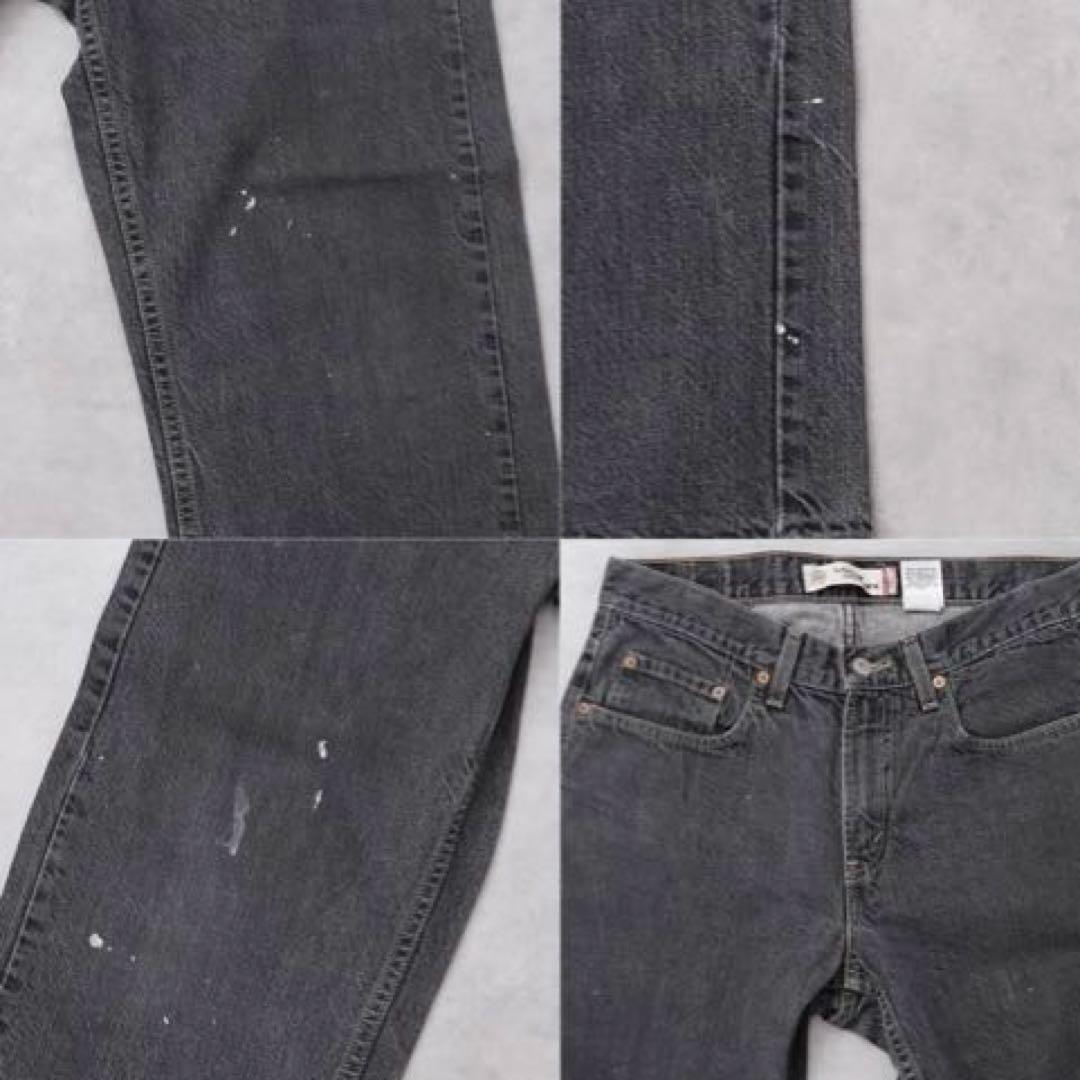 リーバイス569 W32 ブラックデニム パンツ 黒 ボトム 00s