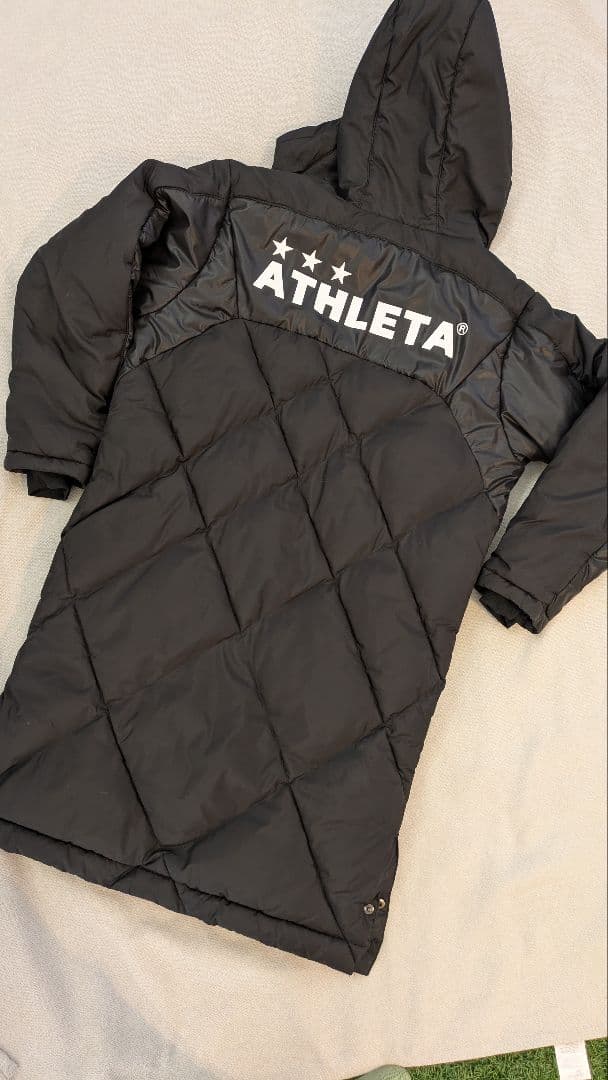 ATHLETA ブラック ベンチコート 140サイズ