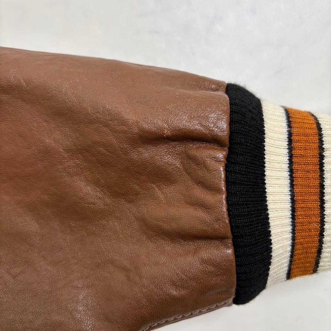 極美品 COACH スタジャン オールレザー ジャケット バイカラー ツートン
