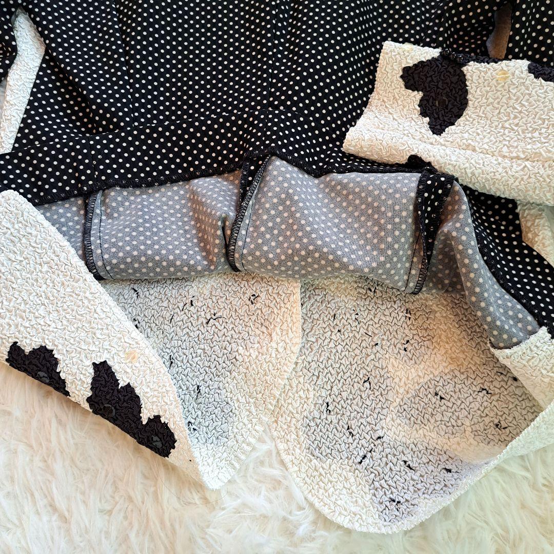 ねこねこ55 ☆美品☆ノコオーノ ジャケット 42サイズ 蝶々ビーズ刺繍