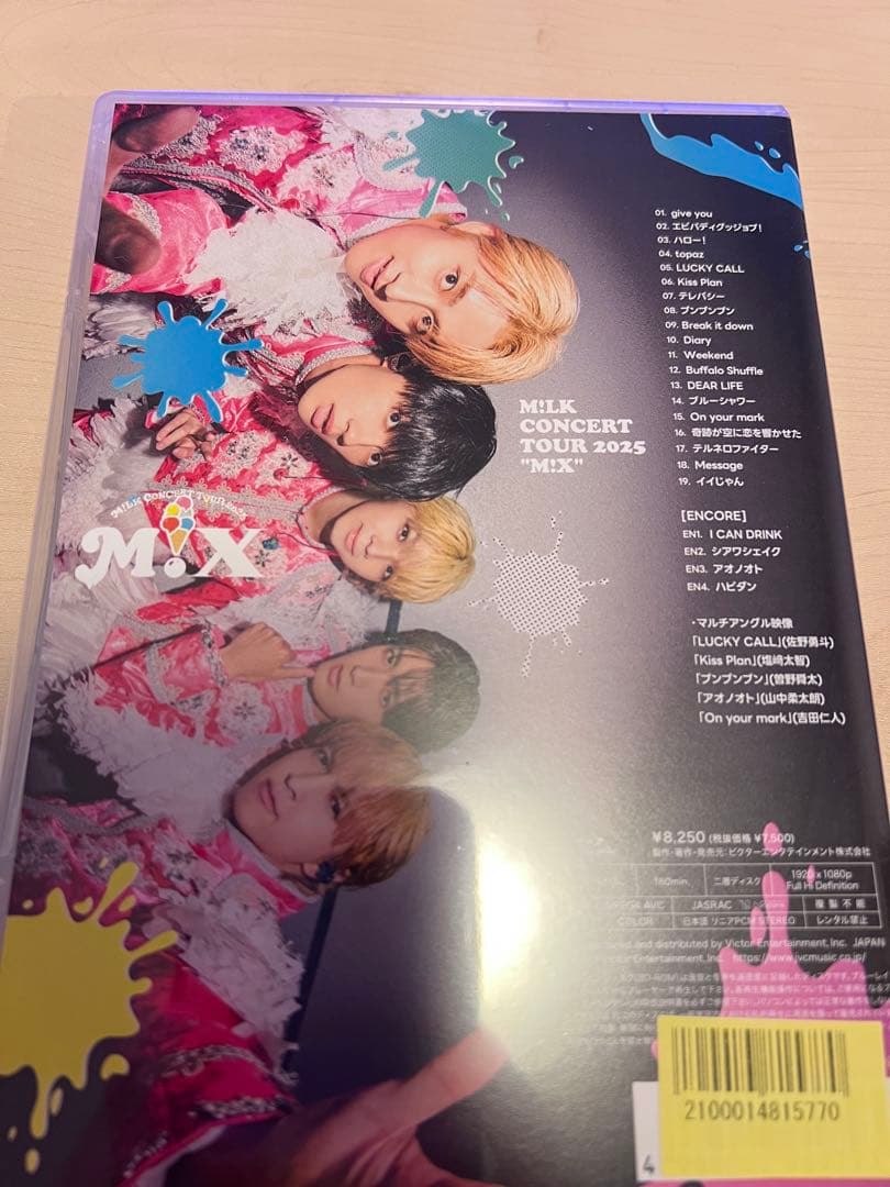 【新品未開封】M!LK LIVE Blu-ray