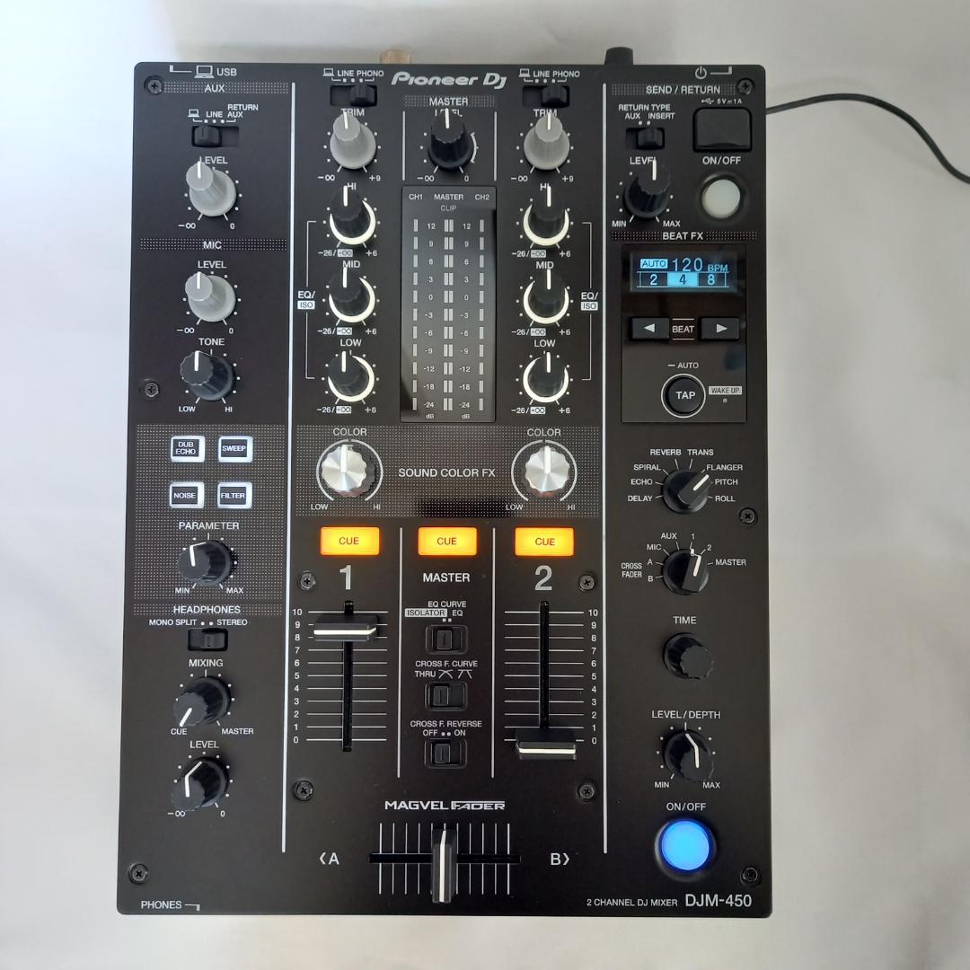 【美品】Pioneer DJ DJM-450 ミキサー DECKSAVER付き