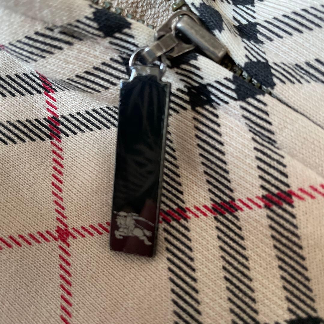 BURBERRY BLUE LABEL チェック柄パーカー　日本製