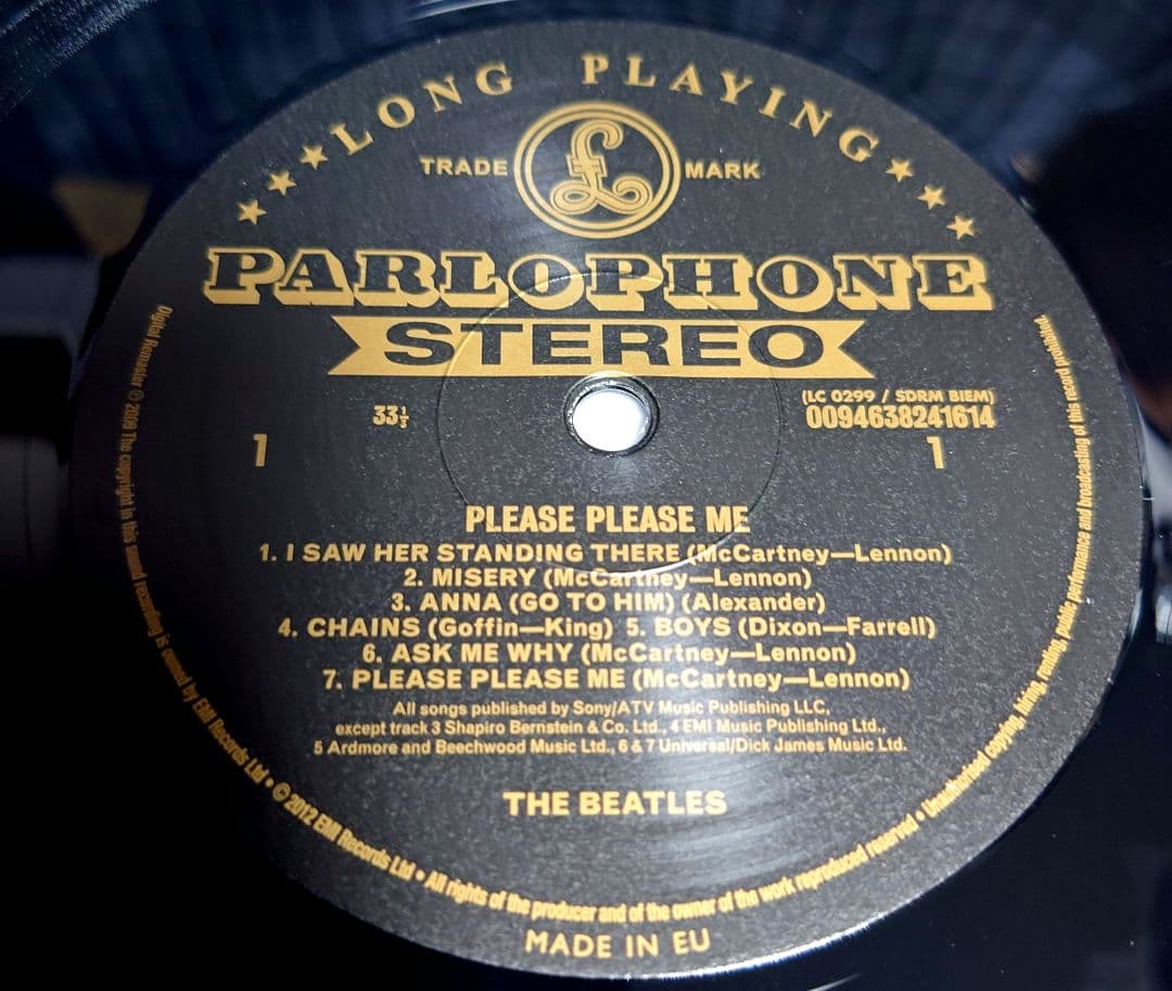 ☆激レア☆ゴールドパーロフォン仕様レコード☆2012年限定盤☆ザ・ビートルズ☆
