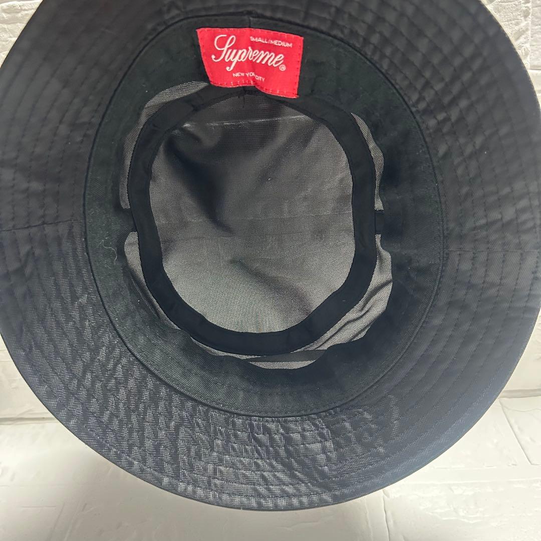 Supreme バケットハット　ハット　帽子　メッシュ　ブラック　黒