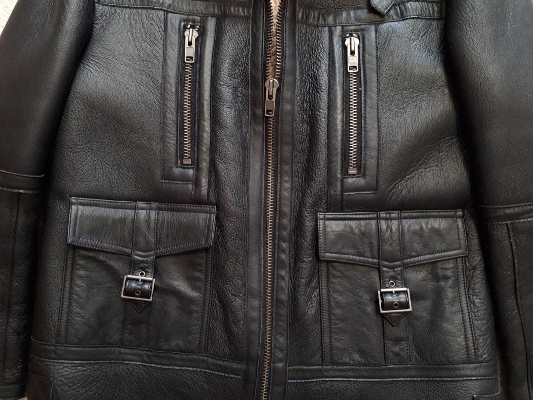 最終※美品 WIND ARMOR B3 羊革 ラムレザー ムートン ジャケットM