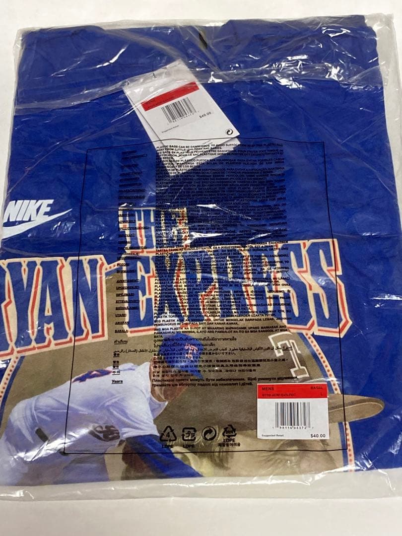 100%正規品L青ノーランライアン復刻モデルNIKEレンジャーズ日本未発売MLB