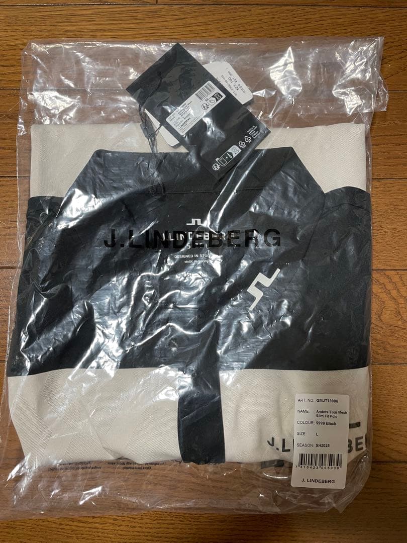 J.LINDEBERG TOUR COLLECTION ジャカード柄スリムポロ