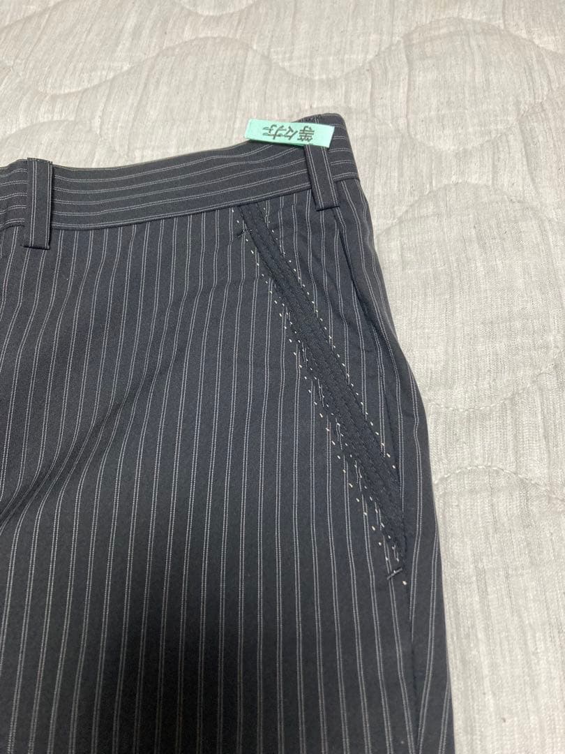 paul smithスーツ　黒ストライプ　Lサイズ　クリーニング済