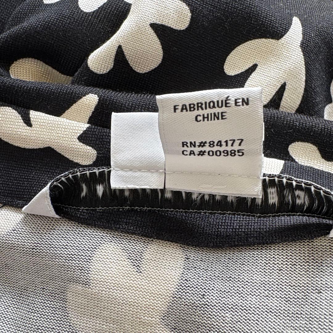 62美品　DIANE von FURSTENBERG モノクロ　ワンピース