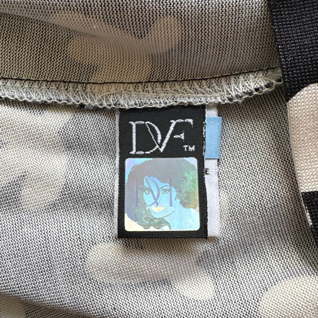62美品　DIANE von FURSTENBERG モノクロ　ワンピース