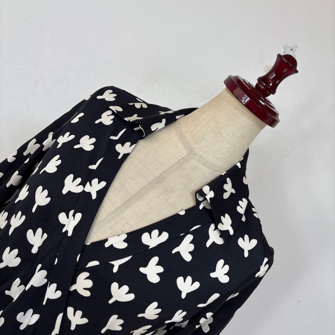 62美品　DIANE von FURSTENBERG モノクロ　ワンピース