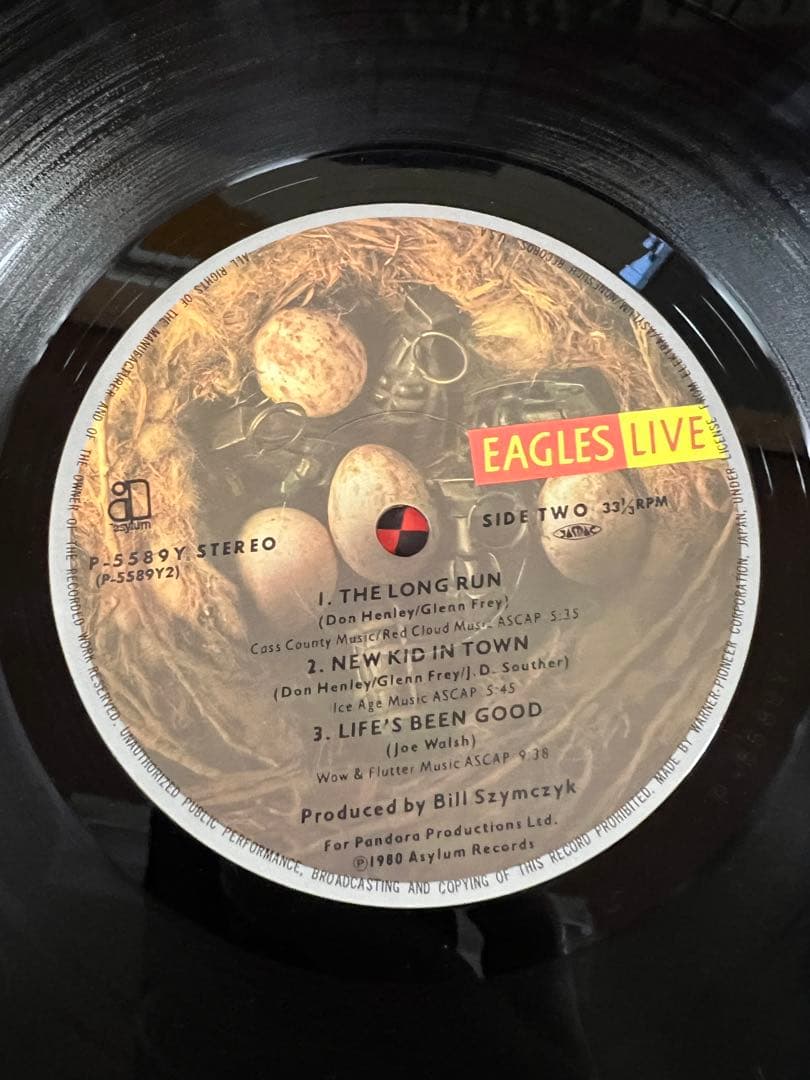 Eagles Live 2枚組LP 洋楽　ポスター付き 美盤　1980年