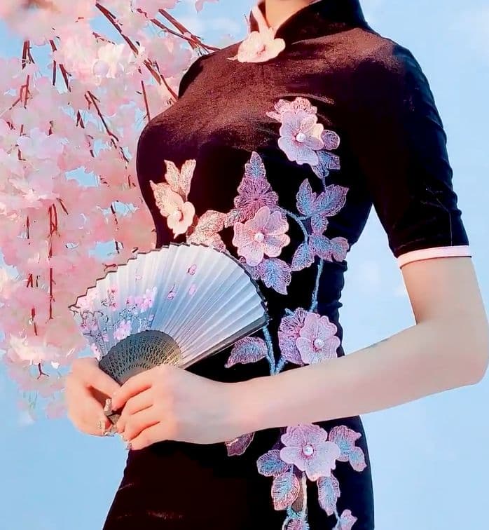 コスプレ チャイナドレス ロング 2色 オーダー